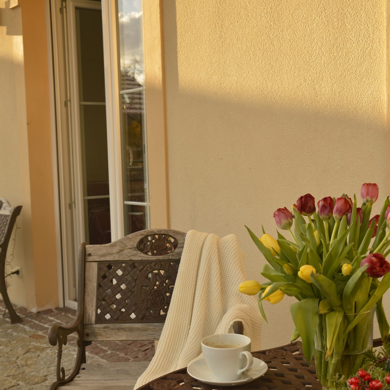 Taras w agroturystyce, noclegi w gorcach